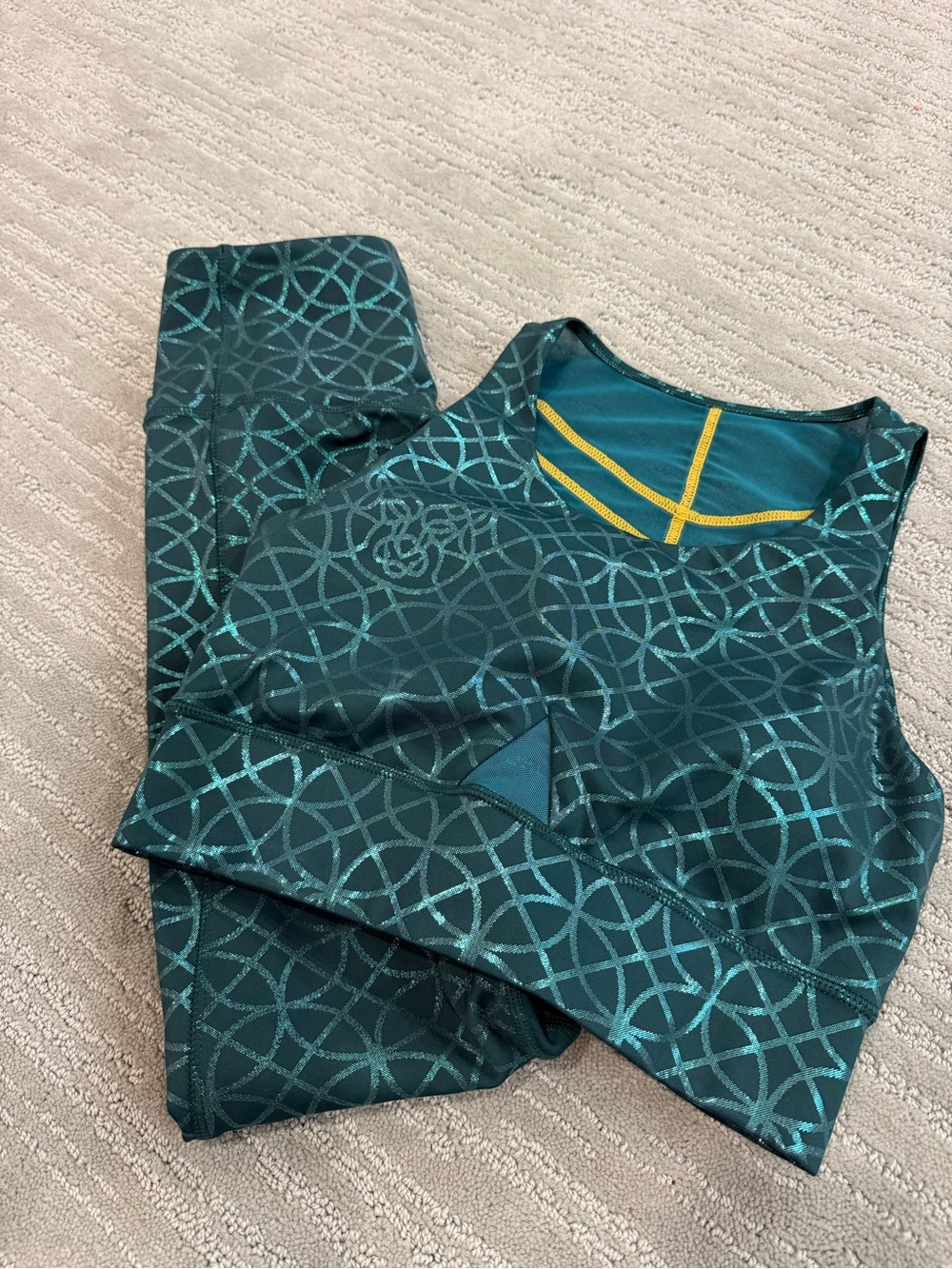 Crowned Athletics Changed Fate Merida Disney Matching Set Bra S Leggings XS